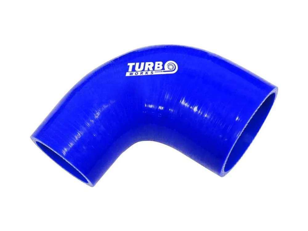 Akční Cena Silikonová redukce TurboWorks modrá 90° 70-76mm