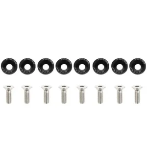 Šroubky a podložky universální 6mm JDM Black Omezená Nabídka