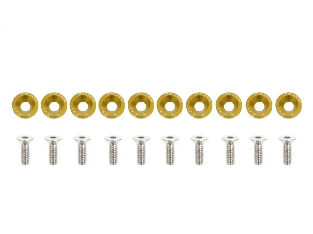 Nová Kolekce Šroubky a podložky universální 6mm JDM Gold
