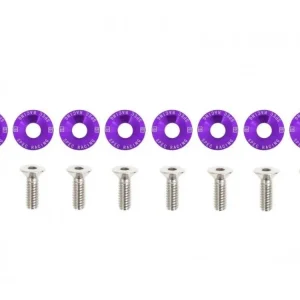 Rychlé Dodání Šroubky a podložky universální 6mm JDM Purple