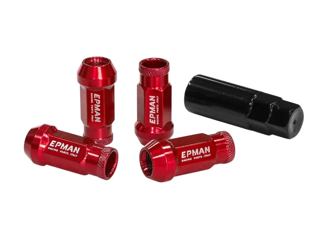 EPMAN JDM kolové matky M12x1,25 kužel, červené - sada Jen Po Omezenou Doba