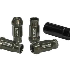 EPMAN JDM kolové matky M12x1,5 kužel, Titanium - sada Oblíbený