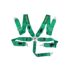 Autentický Bezpečnostní pásy 5-bodové 3" Takata Replica harness zelené