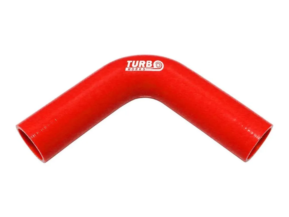 Víkendová Akce Silikonové koleno TurboWorks červená 90° 18mm XL