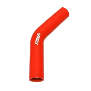 Akce Silikonové koleno TurboWorks červená 45° 57mm XL