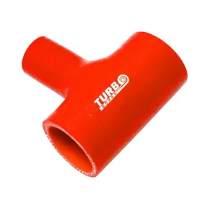 Značkový Silikonová T spojka BlowOff TurboWorks červená 67mm / 15mm