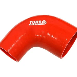 Akce Silikonová redukce TurboWorks červená 90° 57-63mm
