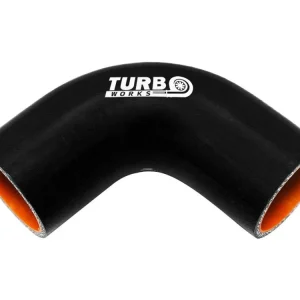 Akce Silikonové koleno 90° TurboWorks Pro černá 89mm