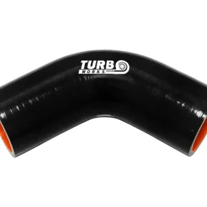 Výprodej Silikonové koleno 67° TurboWorks Pro černá 35mm