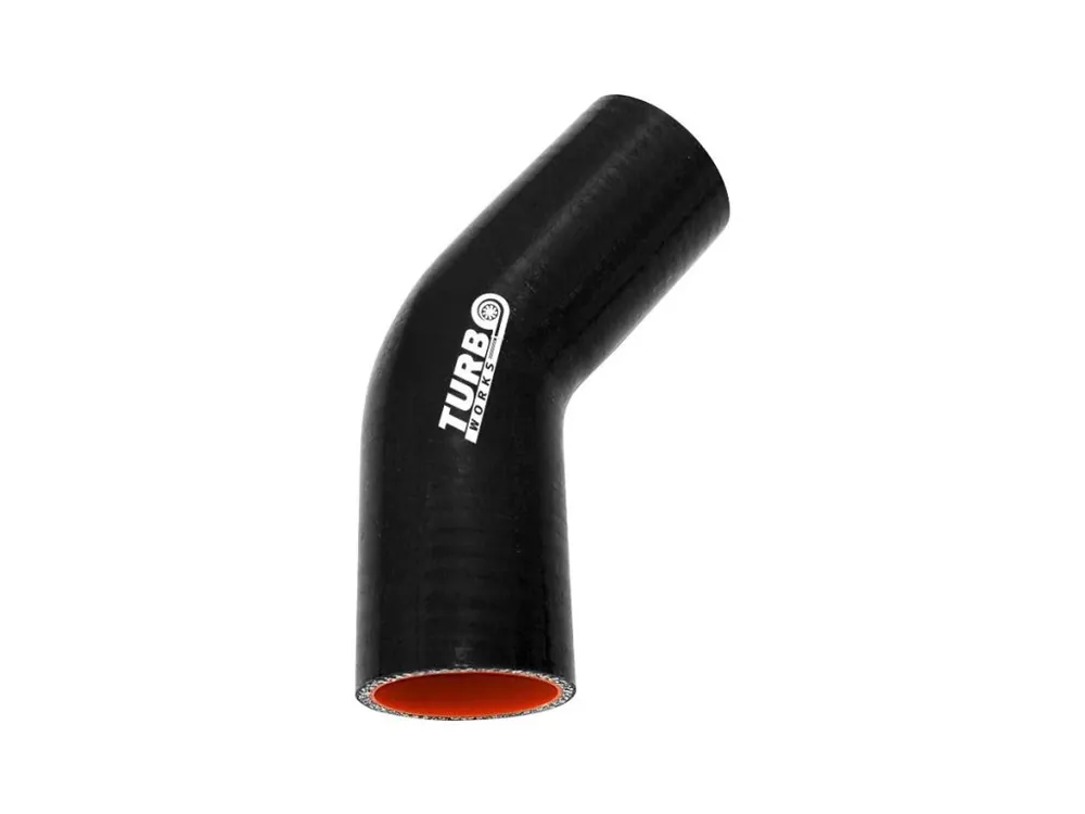 Vrácení Zdarma Silikonové koleno 45° TurboWorks Pro černá 84mm