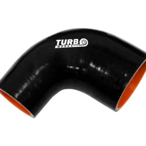 Akční Nabídka Silikonová redukce 90° TurboWorks Pro černá 76-102mm
