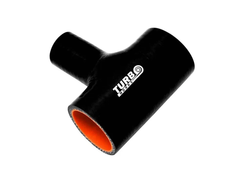 Silikonová T spojka TurboWorks Pro černá 32-25mm Zlevněný