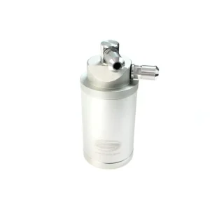 Oil catch tank, zachyt. olejová nádoba 0.9L 18mm / 25mm Simota PRO stříbrná Značkový