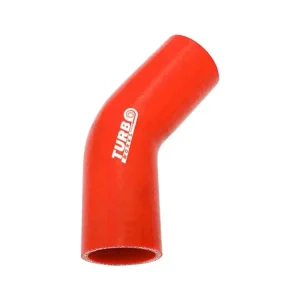 Značkový Silikonové koleno TurboWorks červená 45° 32mm