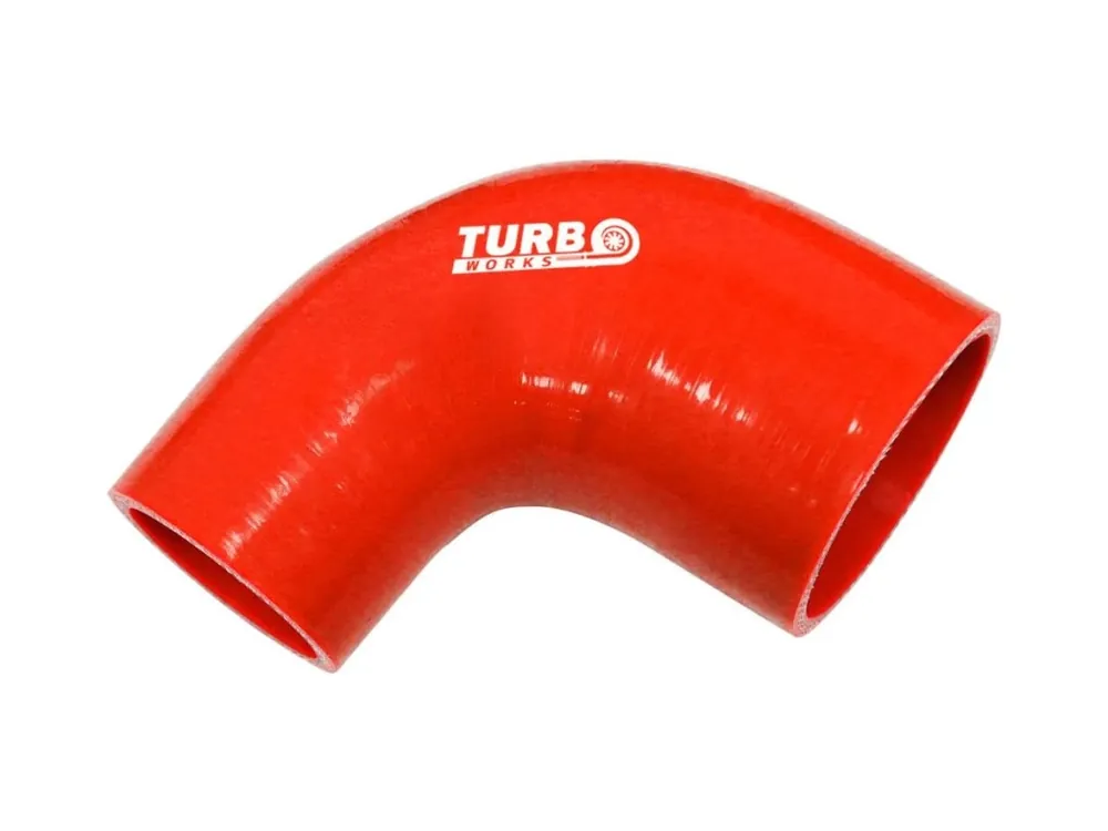 Silikonová redukce TurboWorks červená 90° 45-51mm Cenově Výhodný