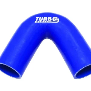 Zlevněný Silikonové koleno TurboWorks modrá 135° 30mm