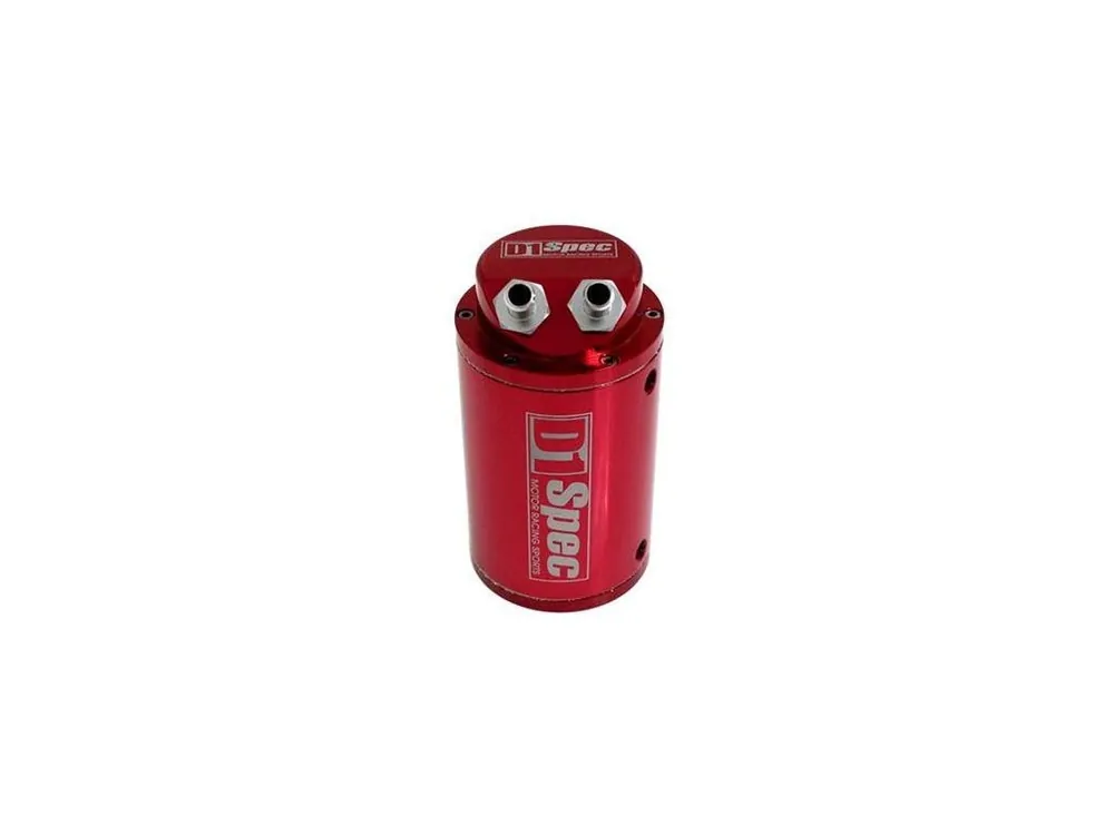 Oil catch tank, zachyt. olejová nádoba 0.7L 9mm D1Spec červená Top Prodej