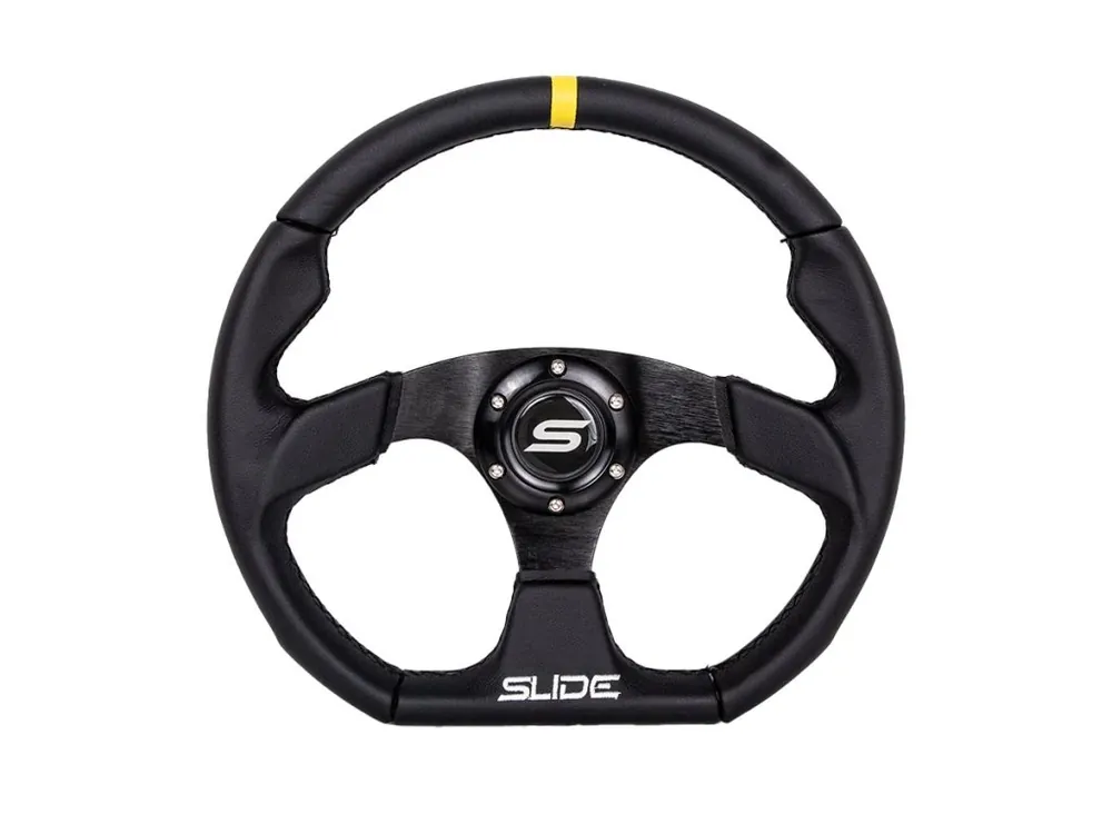 Sportovní volant SLIDE 350mm, kůže - žlutý proužek Objednat Nyní