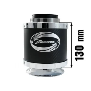 Rychlé Dodání Sportovní vzduchový filtr SIMOTA - universál, karbon Airbox 175x130 77mm