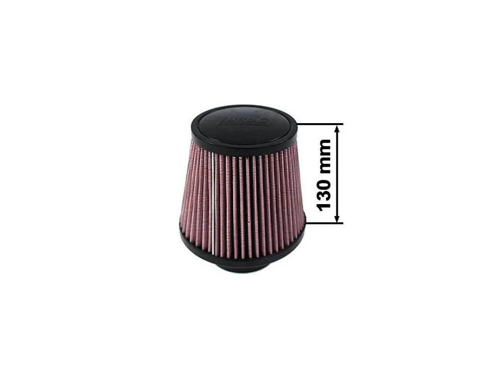 Sportovní vzduchový filtr TURBOWORKS - universál, červený H 130mm DIA 101mm Nová Kolekce