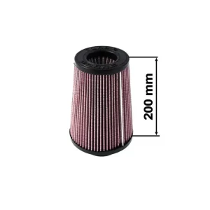 Sportovní vzduchový filtr TURBOWORKS - universál, červený H 200mm DIA 101mm Dokud Zásoby Vydrží