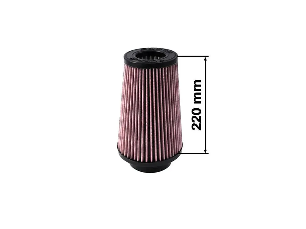 Jen Po Omezenou Doba Sportovní vzduchový filtr TURBOWORKS - universál, červený H 220mm DIA 101mm