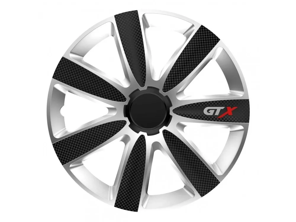 Kryt kola - poklice GTX Carbon black&silver 14" Jen Po Omezenou Doba