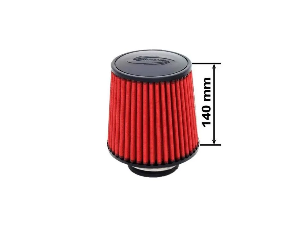 Sportovní vzduchový filtr SIMOTA - universál, červený JAU-G02101-06 89mm Levný