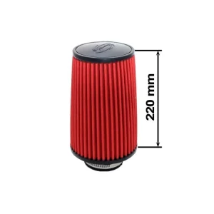 Zlevněný Sportovní vzduchový filtr SIMOTA - universál, červený JAU-H02101-15 101mm