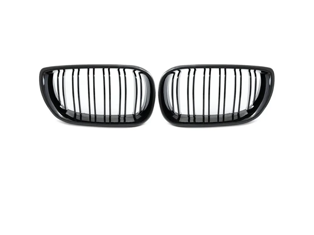 Přední maska, ledvinky BMW E46 01-05 sedan/touring - lesklá černá Horká Nabídka