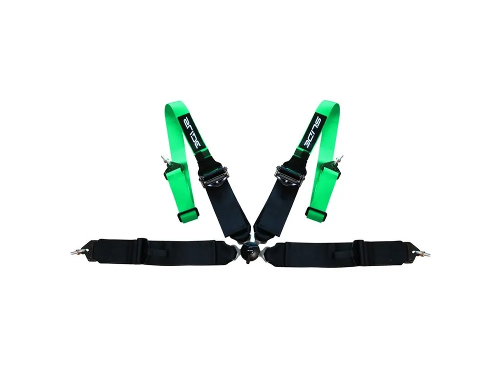 Bezpečnostní pásy 4-bodové SLIDE Quick 3" zelené/černé Top Prodej