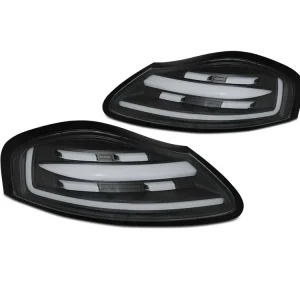 Zadní světla Porsche Boxter 986 96-04 černá LED BAR SEQ Cenově Výhodný