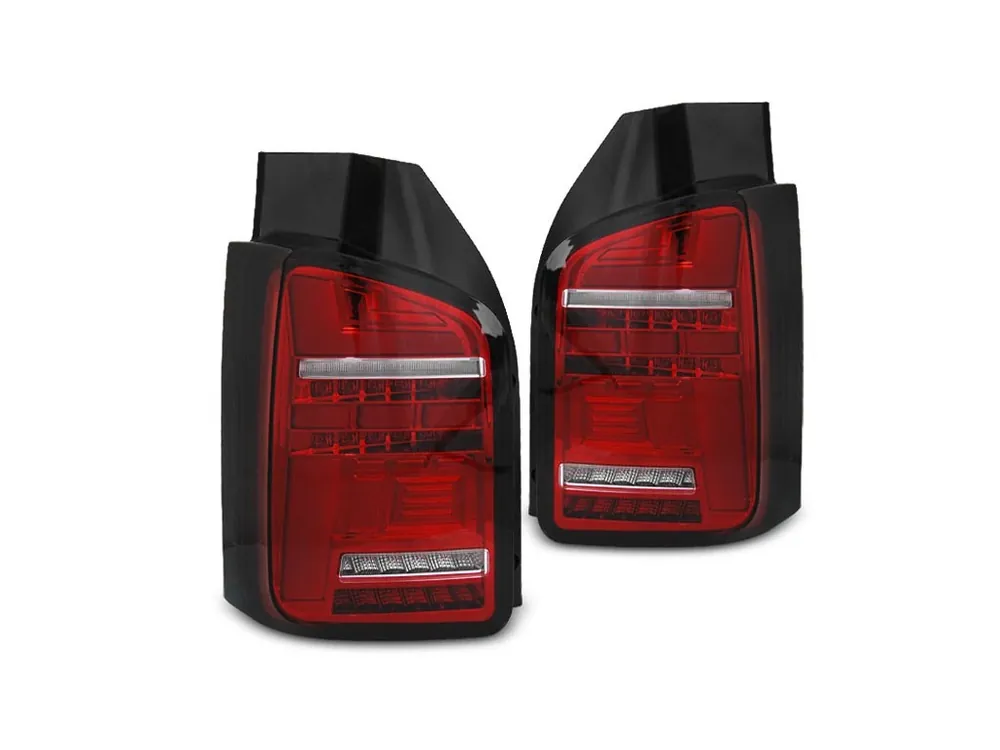 Zadní světla VW T6.1 20- dvojité dveře - červená/bílá LED BAR SEQ Horká Nabídka