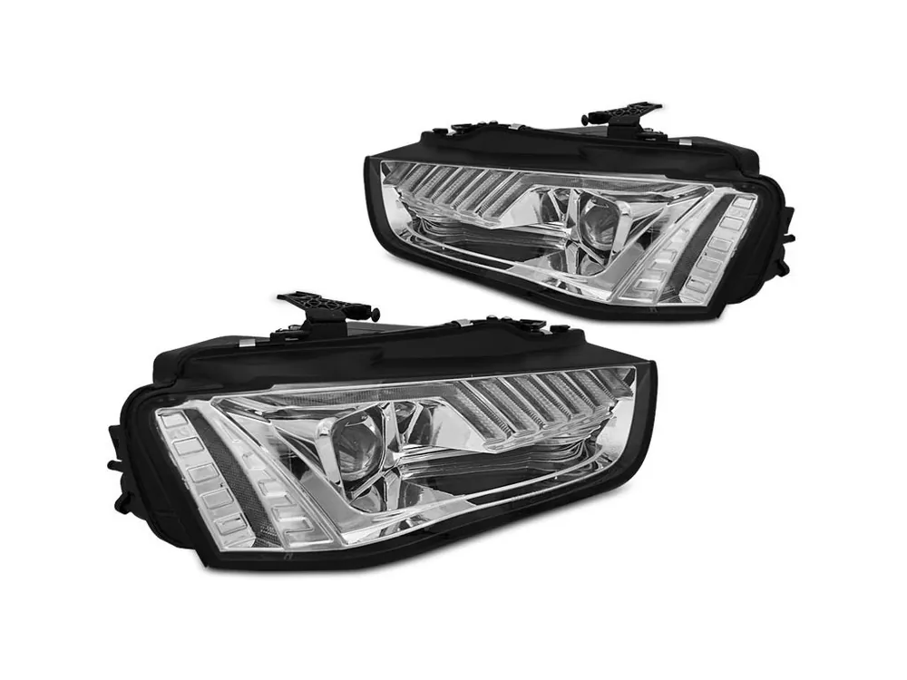 Autentický Přední světla Audi A4 B8 12-15 chom LED SEQ