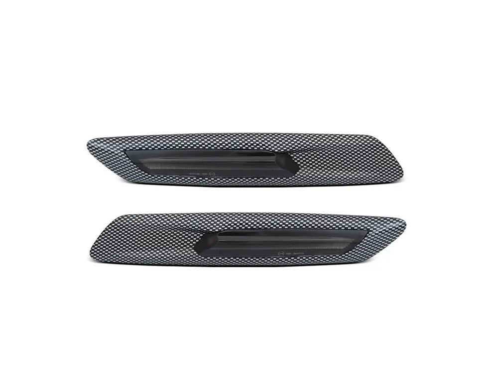 Boční blikače BMW F10/F11 10-13 karbon/kouřové SEQ LED Rychlé Dodání