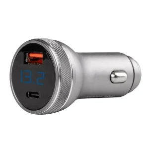 USB nabíječka s voltmetrem 38W PCH PRO-06 USB+USB-C 12/24V Oblíbený