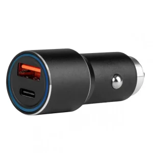 Dokud Zásoby Vydrží Hliníková nabíječka do auta PCH PRO-08 USB-C+USB 38W 12/24V