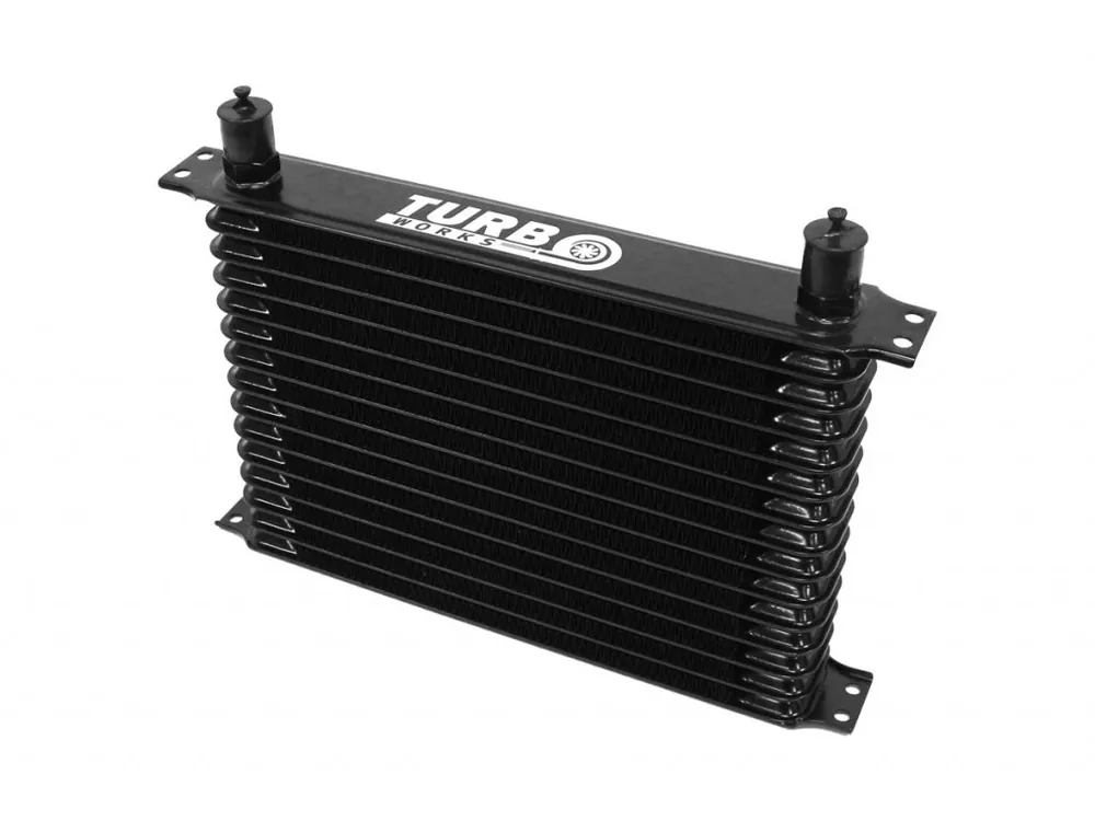 Chladič oleje TurboWorks Line 15-řádků 300x200x50 AN10 Black Expresní Doručení