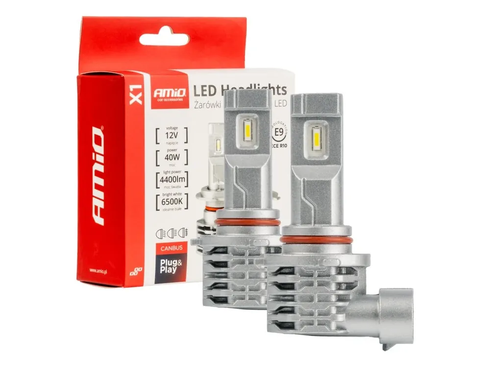 AMiO LED žárovky HB3 9005 X1 Series Víkendová Akce