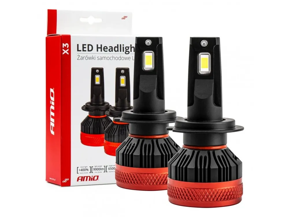 AMiO LED žárovky H7 X3 Series Super Cena