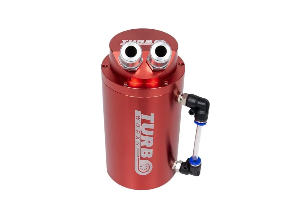 Oil catch tank, zachyt. olejová nádoba 0.7L 20mm TurboWorks červená Rychlé Dodání