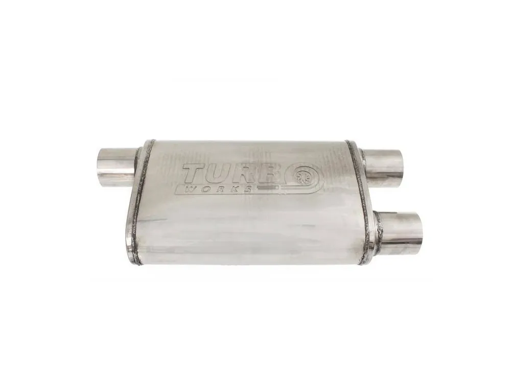 Centrální tlumič výfuku 76mm TurboWorks 304SS Nejlepší Volba
