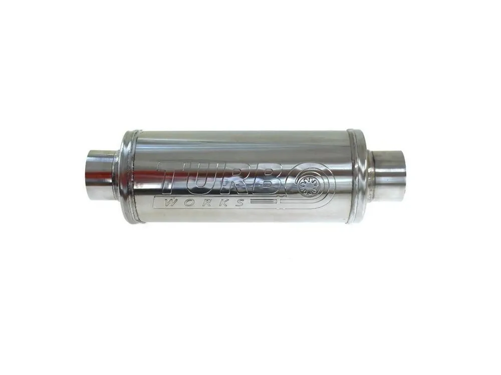 Vysoce Kvalitní Centrální tlumič výfuku 57mm TurboWorks RS 304SS 300mm