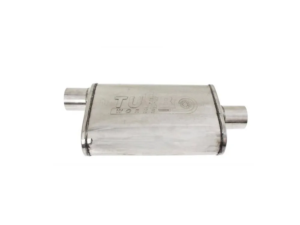 Centrální tlumič výfuku 70mm TurboWorks 304SS 355mm Vysoce Kvalitní