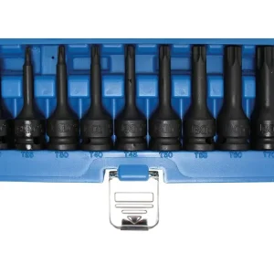 Přímo Od Výrobce Hlavice 1/2” zástrčné úderové TORX, velikosti T20-T70, sada 9 ks - BGS 5480