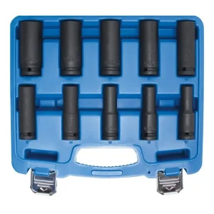 Úderové hlavice 1/2", vel. 10-24 mm, nástrčné prodloužené, Cr-Mo - BGS 5206 Výhodná Nabídka