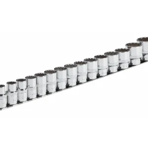 Víkendová Akce Hlavice multiprofilové 1/2", velikosti 10-32 mm, sada 17 ks, univerzální - VIGOR V1898