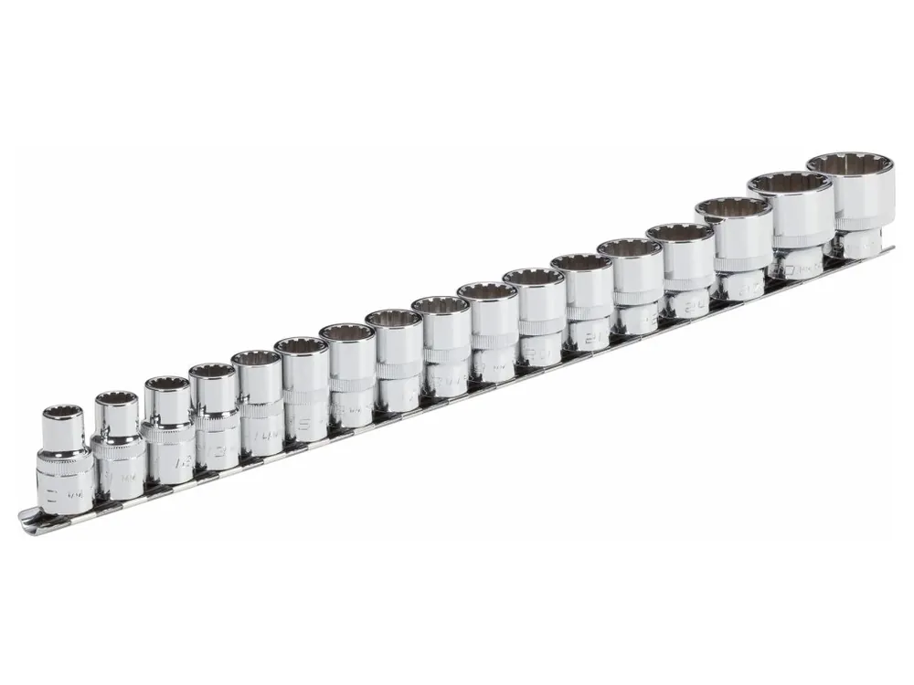 Víkendová Akce Hlavice multiprofilové 1/2", velikosti 10-32 mm, sada 17 ks, univerzální - VIGOR V1898