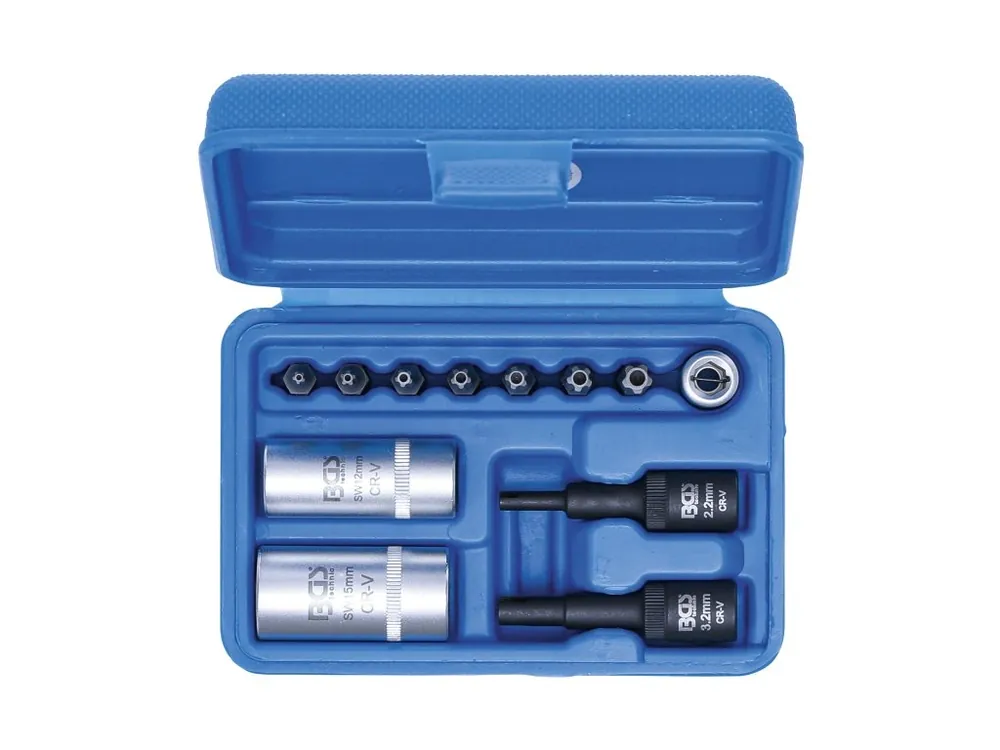 Nízká Cena Bity a hlavice TORX TS (5cípé) na servis klimatizace, sada 12 ks - BGS 2275
