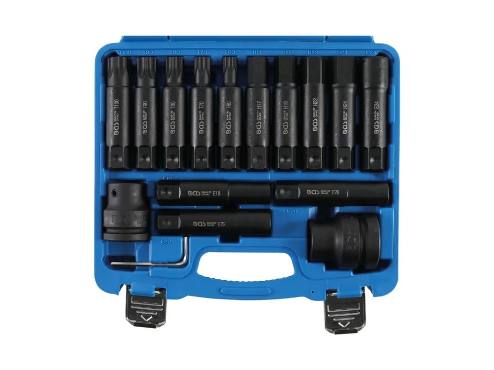 Ověřený Bity úderové pro nákladní auta 16ks Torx/Imbus/E-profil - BGS